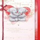 image 1 of Bears Stood With Rose Fiancé Valentine's Day Card
