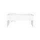 image 1 of Adore Rio Matt White Corner Desk - Large Reversible Office Desk White