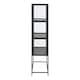 image 3 of Seaford 2 Glass Door Display Cabinet in Black