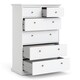 image 4 of Paris Chest of 6 Drawers in White
