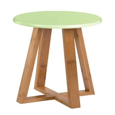 Interiors by Premier Viborg Green Bamboo Round Stool