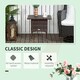 image 3 of Outsunny PE Rattan Outdoor Coffee Table, Easy Match Rattan Side Table, Brown
