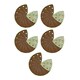 image 1 of Hook/Loop Sanding Abrasive Discs Pads 90mm Sanding Triangle 50 PK 120 Grit