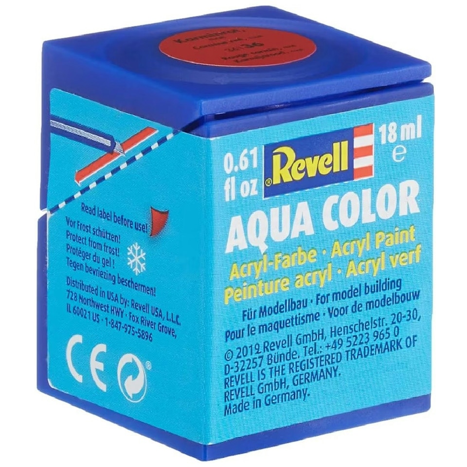 image 1 of Revell Aqua 036 Carmine Red Mat 18ml
