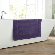 Bliss Pima 100% Cotton Bath Mat 50x80cm – Ultra-Soft 1600GSM Luxury Bathroom Rug Purple | 50 x 80cm