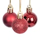 image 3 of 30mm/24Pcs Christmas Baubles Shatterproof Dark Red, Christmas Tree Decorations