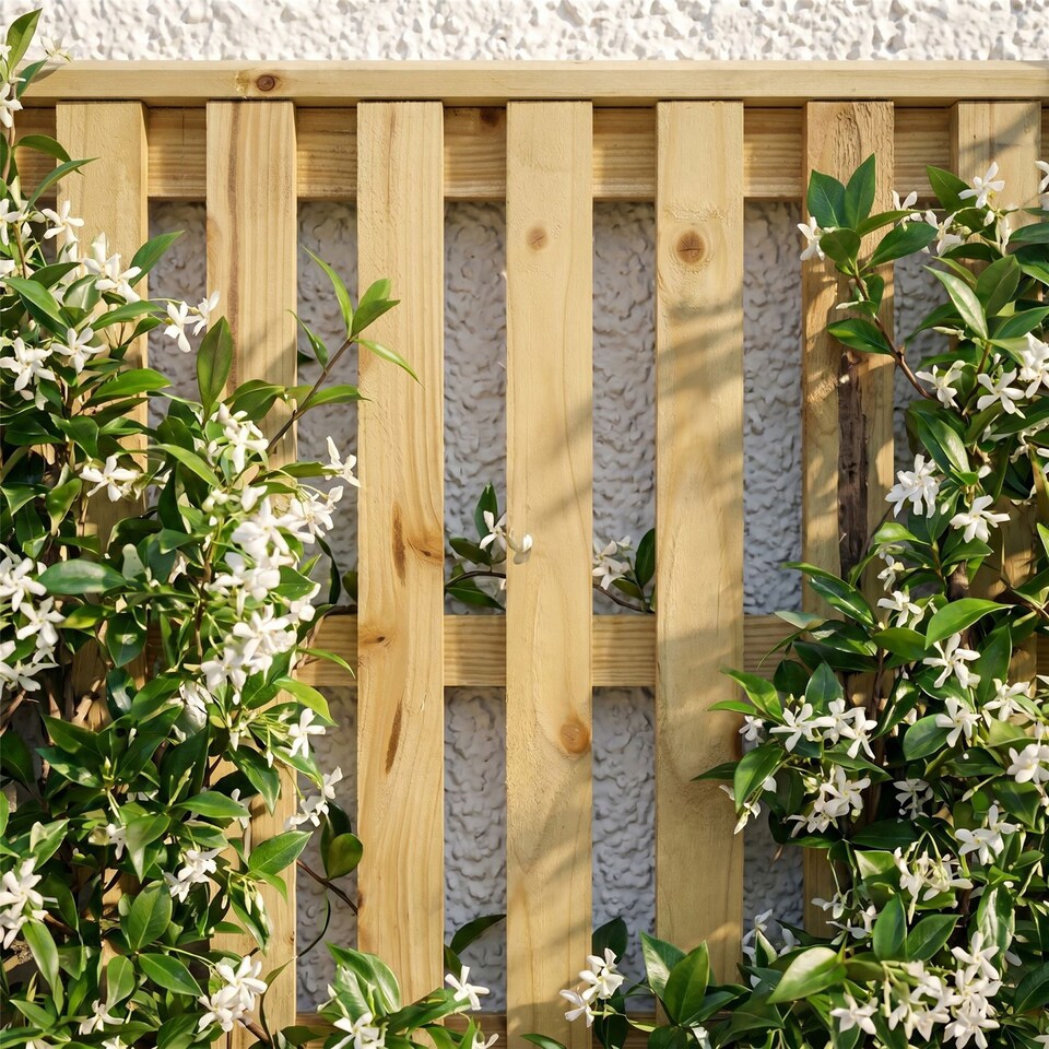 image 1 of Premier Tuscany Wooden  W:6ft x H:0.5ft Trellis Fence Panel Topper Screen (Pack of 3)