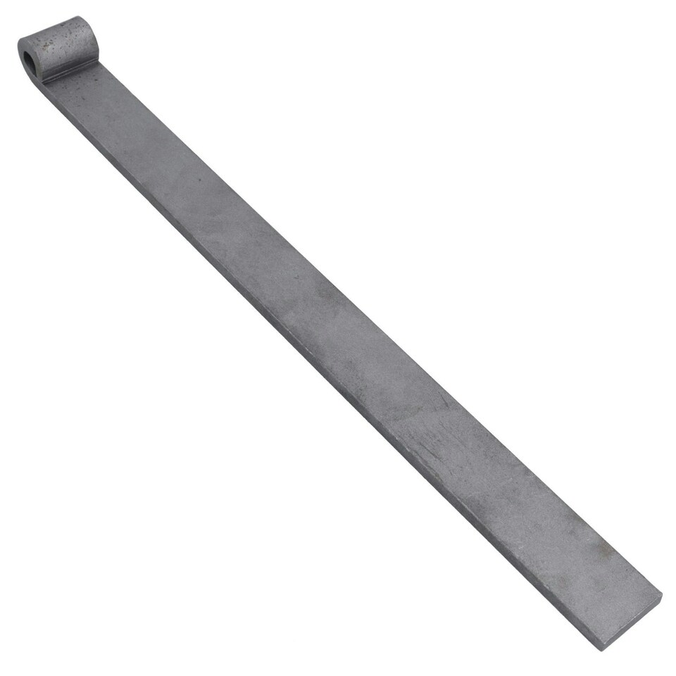 image 1 of Trailer Tailgate Strap Hinge Self Colour 12.5mm Pin Weld On 460mm Long 6pc | Grey