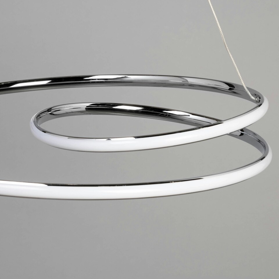 image 1 of BHS Renzo Colour Changing LED Ceiling Pendant, Chrome