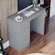 image 5 of Vida Designs Riano 3 Drawer Dressing Table Vanity Makeup Desk, Grey