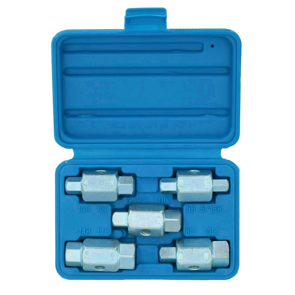 image 1 of Drain Sump Plug Key Tool Set Axles Gear Box Car Repair Oil Change TE168