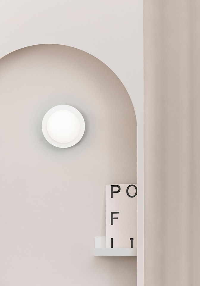 image 1 of May Led White Flush Wall, Ceiling Lamp IP44