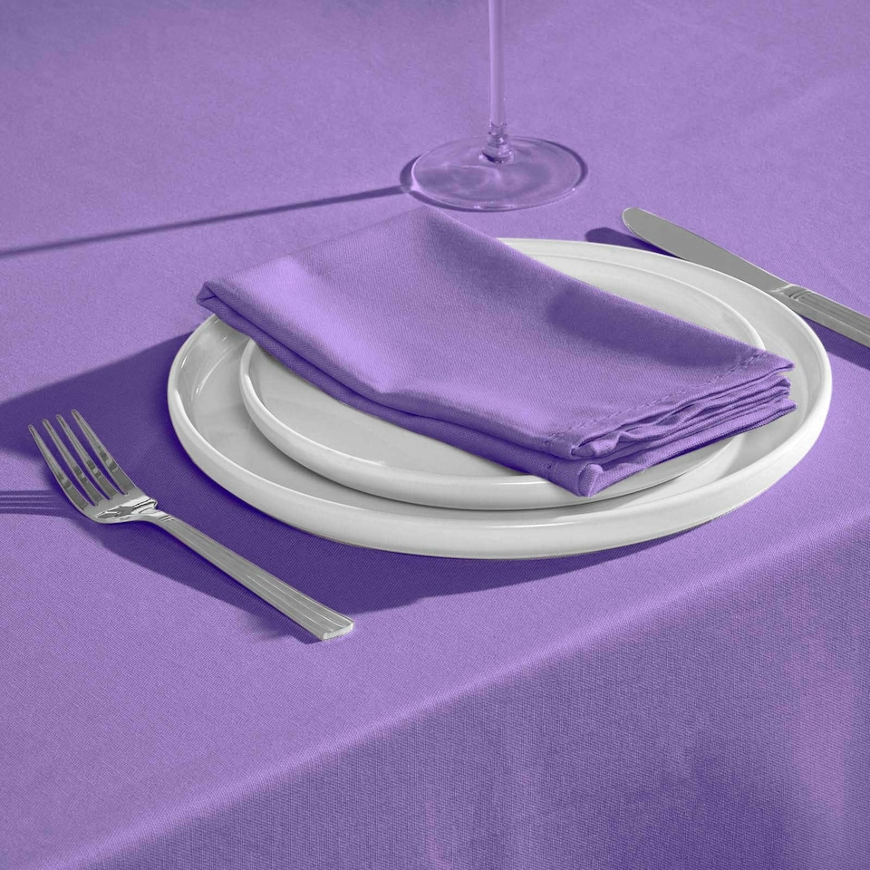 image 1 of Homescapes Purple Tablecloth - 178 x 300 cm Purple