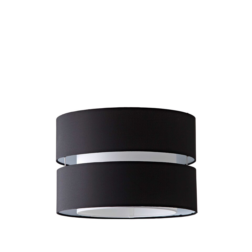 image 1 of ValueLights Sophia Large Black 2 Tier Ceiling Light Shade | Black