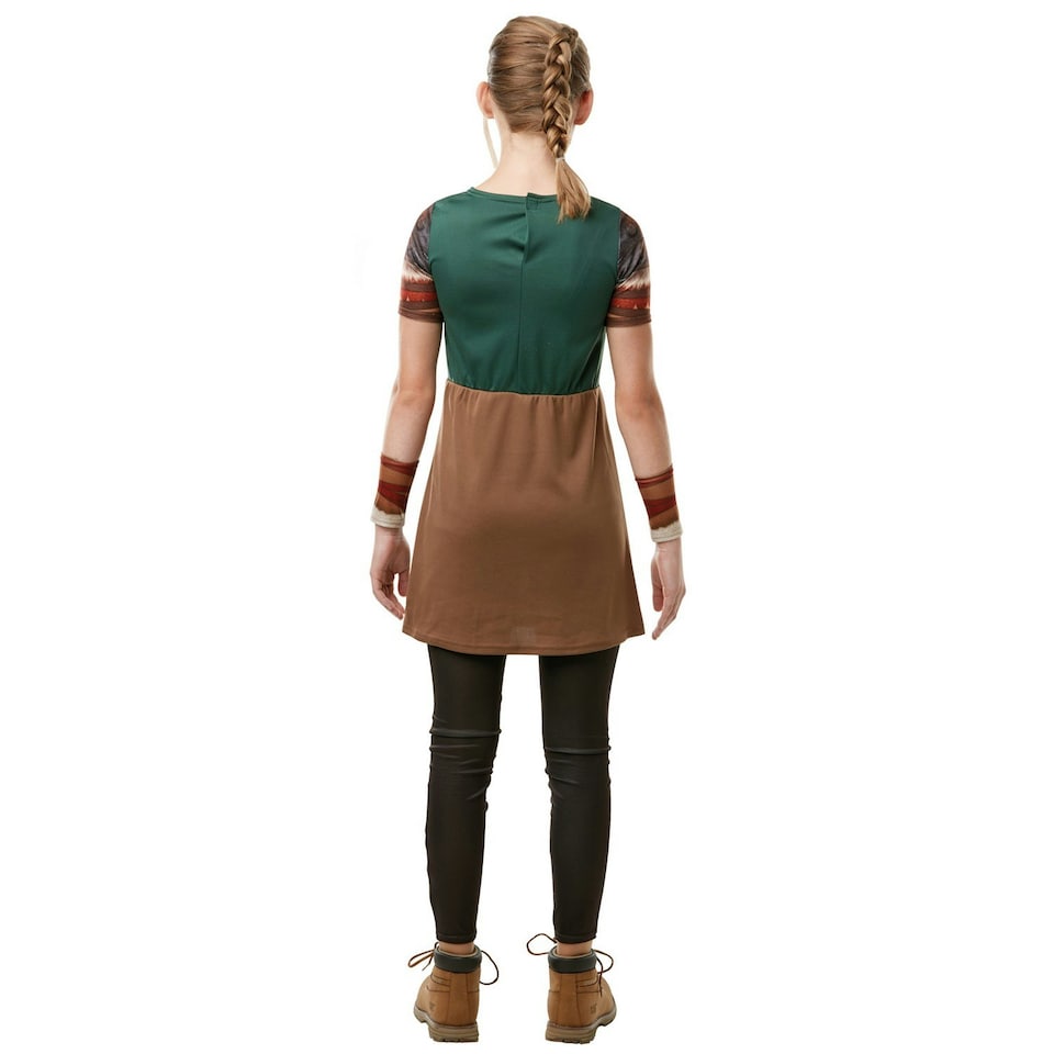 image 1 of How To Train Your Dragon Girls Astrid Costume - Brown - 9-10 Years 9