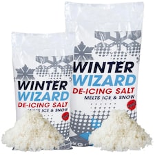 1 x 10kg White Grit De-Icing Winter Rock Salt Ideal for Roads, Driveways & Paths