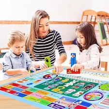 Hang-Up Educational Busy Board – Numeracy & Literacy Learning Toy for Kids  Interactive Wall-Mounted Play Board for Ages 3+