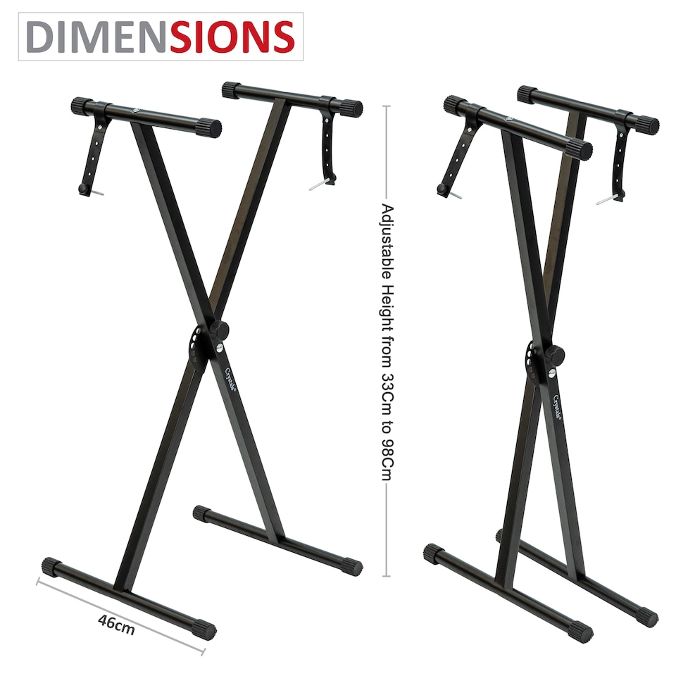 image 1 of X Frame Keyboard Stands Single Beam Music Electronic Keyboard Stand
