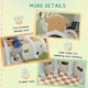 image 6 of AIYAPLAY Kids Play Tunnel for Crawling, Climbing, Monkey Design, Brown