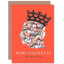 King Charles Iii Coronation British Symbol Art Card