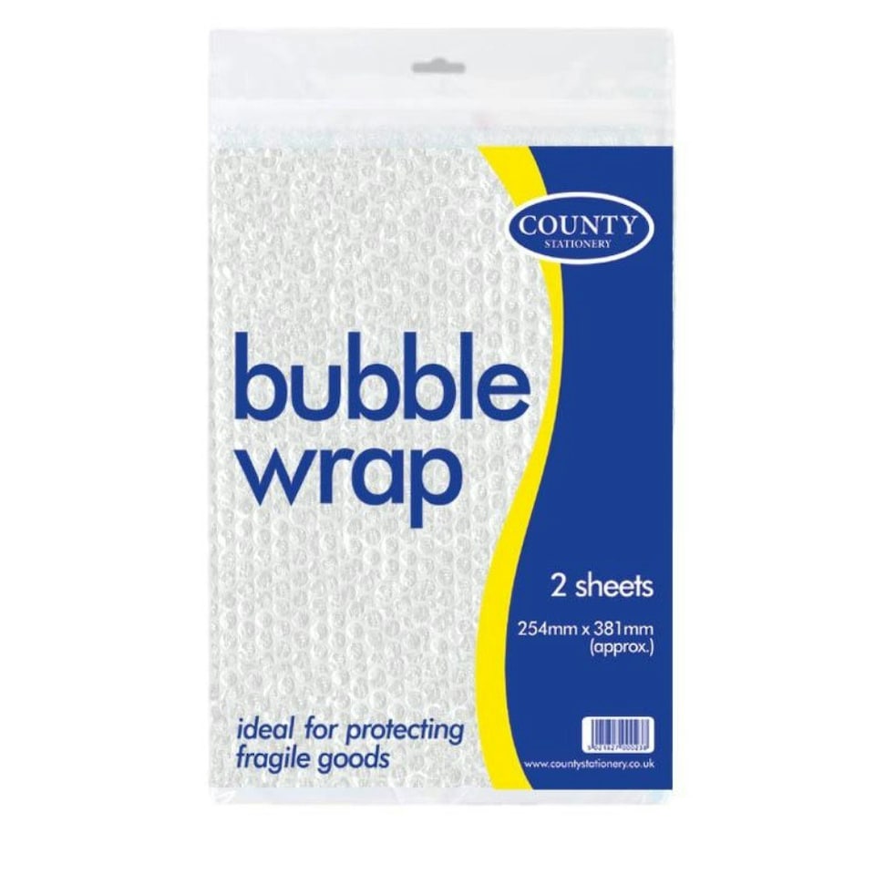 image 1 of County Bubble Wrap Sheets (Large 2s)[25cm x 38cm]