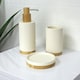 image 1 of Showerdrape Bondi Cream 3 Piece Bathroom Accessory Set