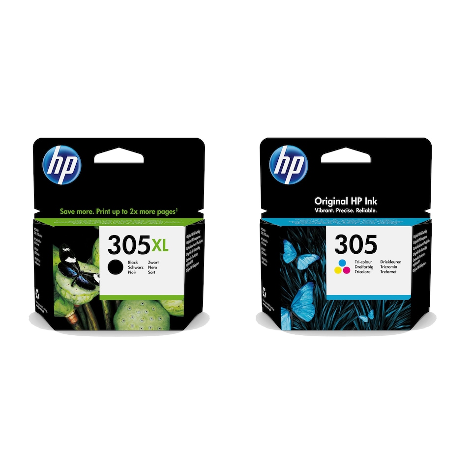 image 1 of HP 305XL Black and 305 Colour Genuine Ink Cartridge