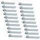 image 1 of HD Strap Tailgate Straight Hinge for 12.5mm Pins 160mm Long Zinc Plated 20pc Silver