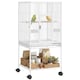 image 1 of PawHut Bird Cage Detachable with Rolling Stand White