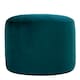 image 1 of icon Milano Velvet Bean Bag Pouffe Teal Green Large Velvet Footstools Green