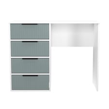 Menai 4 Drawer Vanity in Duck & White Matt (Ready Assembled) | Blue | Duck & White Matt