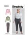 image 1 of Simplicity 9855 Paper Sewing Pattern – Women’s Tops & Trousers, Size W3 (30W–32W–34W–36W–38W), Intermediate