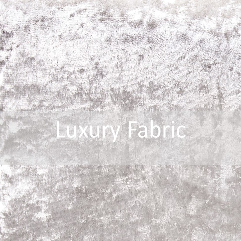 image 1 of Plain Crushed Velvet 45cm x 45cm Cream Cushion Set of 4 | Cream | 45cm x 45cm x 10cm | 4