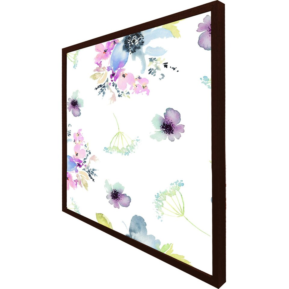image 1 of Watercolour flowers (Picture Frame) Grey | XS