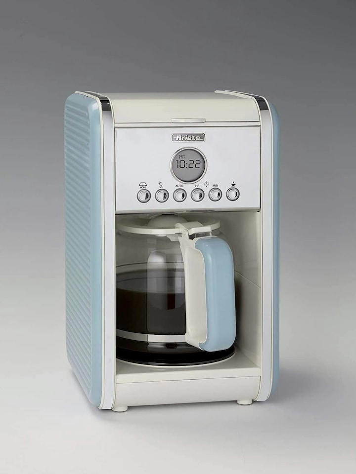 image 1 of Ariete 1342/05 Vintage Retro Filter Coffee Machine, 24 Hour Timer, Blue
