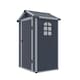image 3 of 4 x 3 (1.34m x 1.04m) Single Door Apex Plastic Shed - Dark Grey