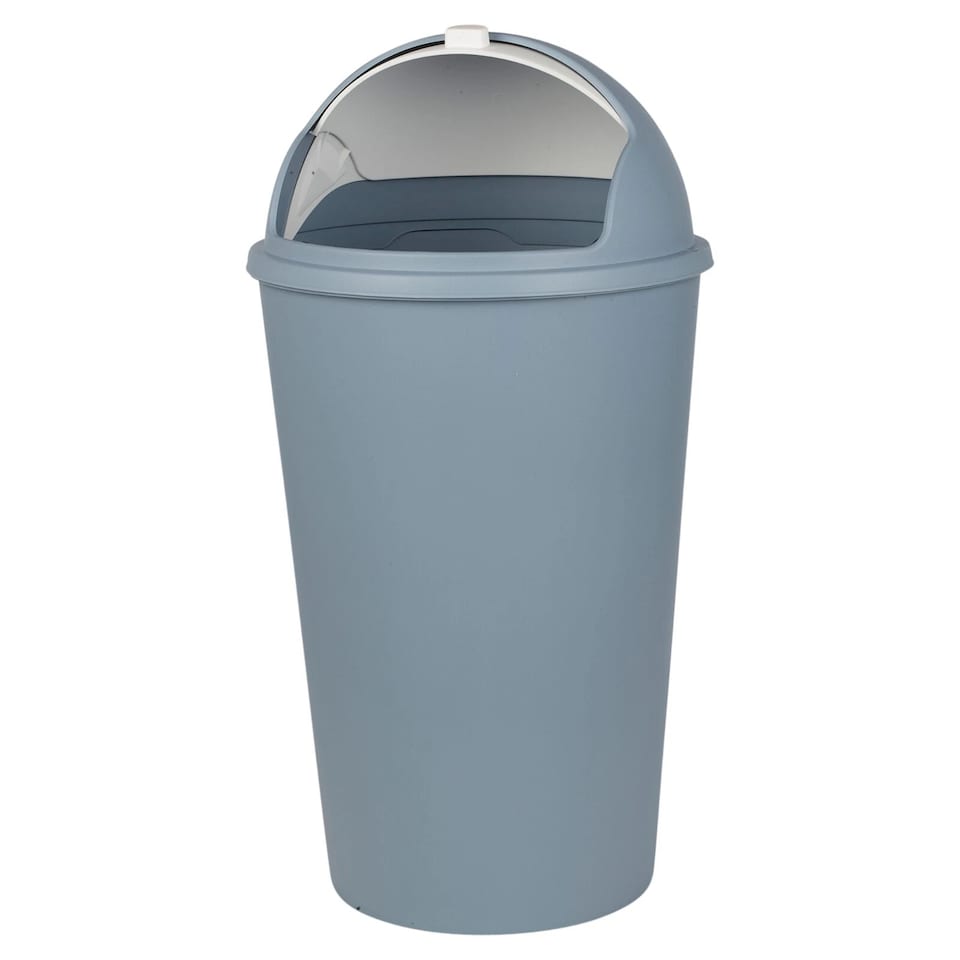 image 1 of 25Le Push Can Bin Swing Top Lid Kitchen Office Waste Garbage Rubbish | Blue | Blue | 25 Litre | 1