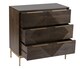 image 4 of Zaine Carving 3 Drawer Chest - Mango Wood - L40 x W81.5 x H80.5 cm - Dark Finish - Assembly Required