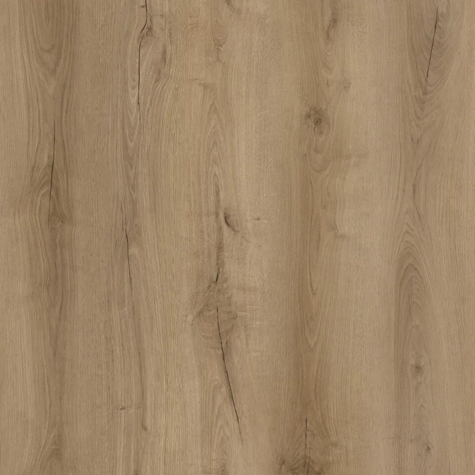 image 1 of Essential Linden Oak Wood Effect SPC Click LVT Flooring - Plank (4.4mm) For Bedroom, Living Room & Kitchen | Brown | Linden Oak | Planks per Pack: 12 | Coverage per Pack: 2.65m² | 1
