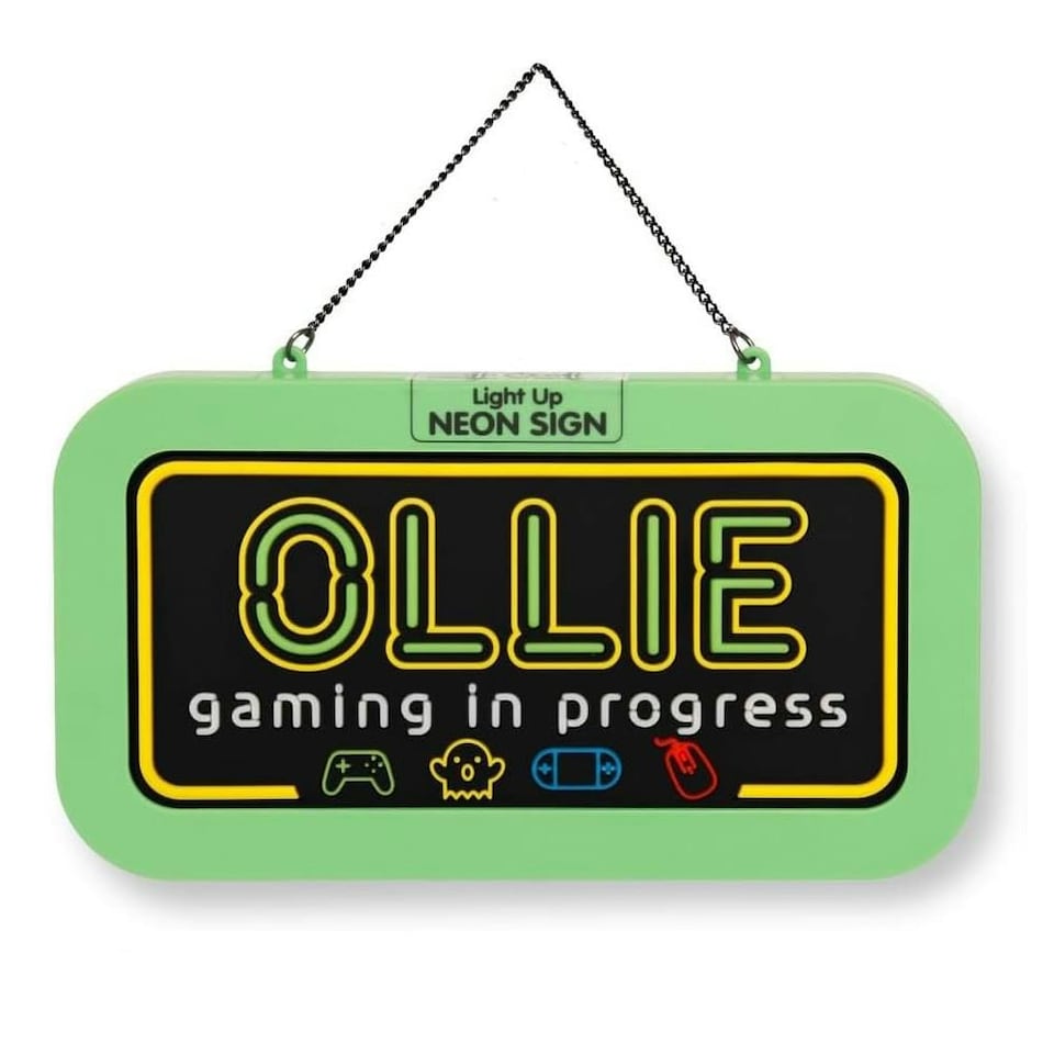 History & Heraldry Light Up Neon Name Sign - Ollie