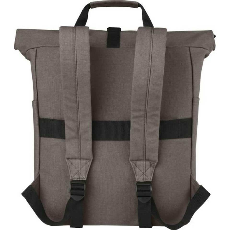 image 1 of Joey Roll Top Canvas 15L Laptop Backpack - Grey - One Size