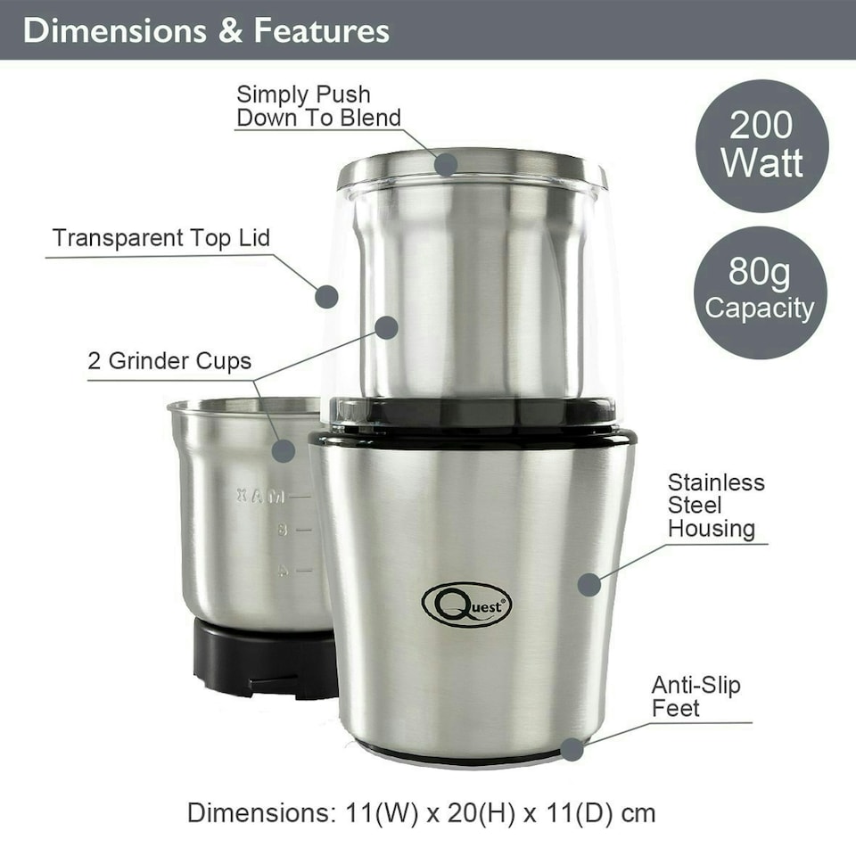 image 1 of Quest 34170 Electric Wet and Dry Grinder