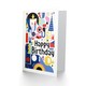 image 2 of Modern Abstract Party Hat Candles Fun Shapes Him Birthday Card