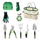 image 2 of 11pc Heavy Duty Stainless Steel Garden Tool Set with Tote Bag Durable Hand Tools