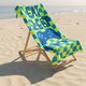 image 1 of OHS Slogan Beach Towel Printed Quick Dry Summer Travel Microfibre Absorbent Swim | Multi | Eat Sleep Game | One size