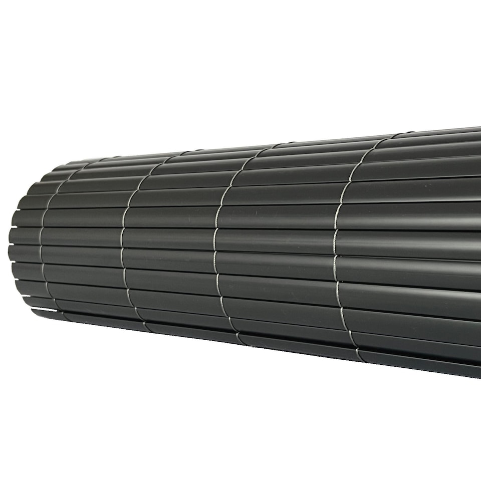 image 1 of 1m x 5m Grey PVC Outdoor Garden Fencing Privacy Screen Roll | Grey | 1