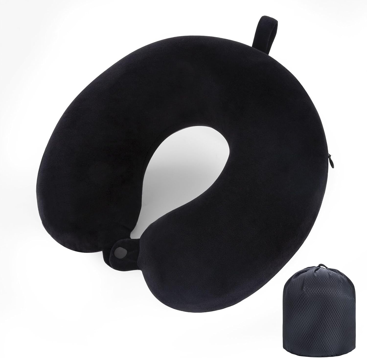 Travel Neck Pillow With Storage Bag Memory Foam Head Support Flight Pillows Cushion for Airplane Train Car Office Travel Essential for a Long Hauls Sl