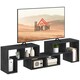 image 1 of HOMCOM TV Unit for TVs up to 75 Inches, Free Combination TV Stand, Black