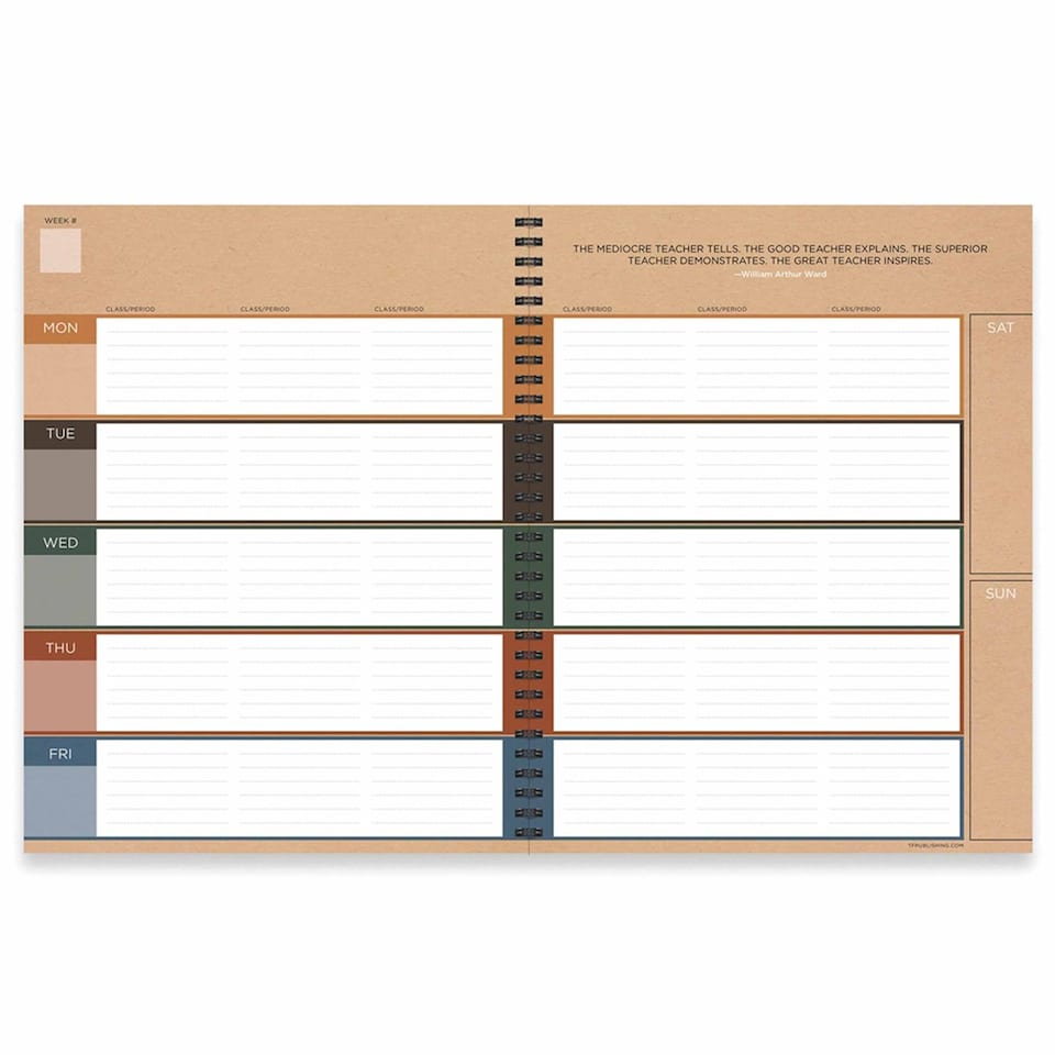 image 1 of Teacher Academic Perpetual A4 Diary, Perpetual Calendars and Diaries, Week To View, Basics, Gift