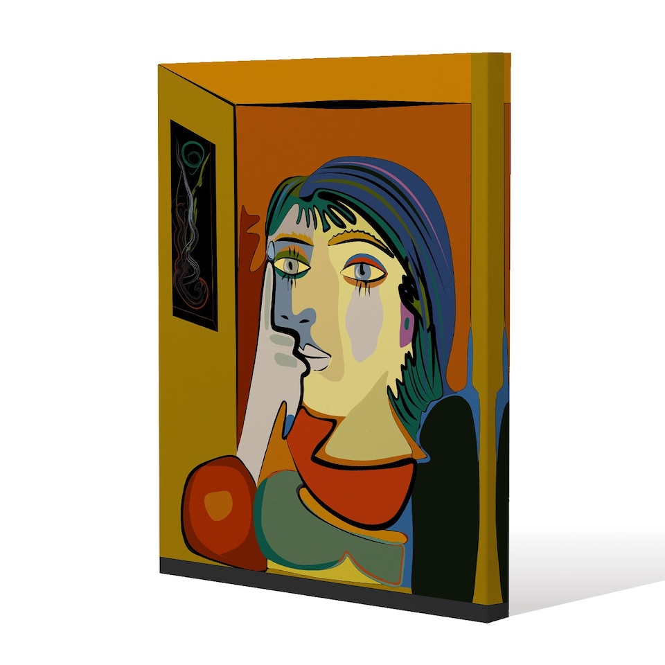thinking woman (Canvas Print) / 127 x 101 x 4cm | Multi
